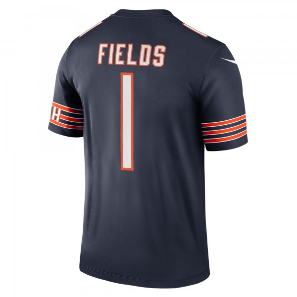 Men's Chicago Bears Justin Fields Nike Navy Legend Jersey