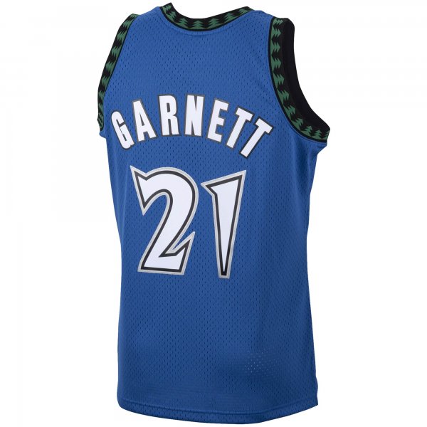 Men's Minnesota Timberwolves Kevin Garnett Mitchell & Ness Blue 2001/02 Hardwood Classics Swingman Jersey