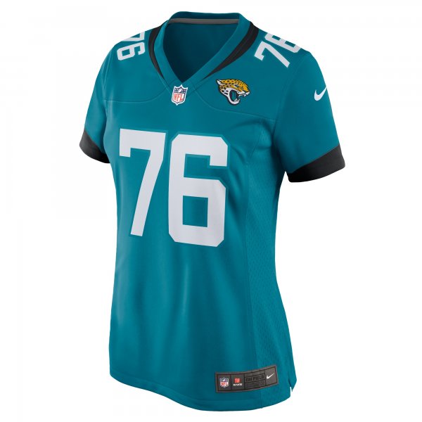 Women's Jacksonville Jaguars Ezra Cleveland Nike  Teal  Game Jersey