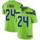 Men's Nike Seattle Seahawks #24 Marshawn Lynch Green Stitched NFL Limited Rush Jersey