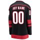 Women's Carolina Hurricanes Fanatics Black Home Breakaway Custom Jersey