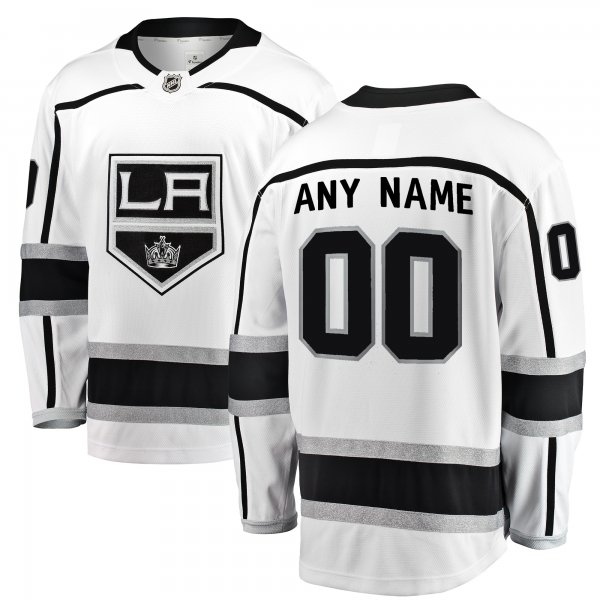 Men's Los Angeles Kings Fanatics White Away Breakaway Custom Jersey