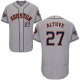 Houston Astros #27 Jose Altuve Grey Flexbase Collection 2017 World Series Champions Stitched MLB Jersey