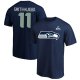 Men's Seattle Seahawks Jaxon Smith-Njigba Fanatics College Navy Super Bowl LX Patch Big & Tall T-Shirt