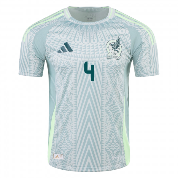 adidas Mens Mexico Edson Álvarez Away Jersey 24/25 (Linen Green)