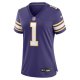 Women's Minnesota Vikings Warren Moon Nike Purple Classic Retired Player Game Jersey