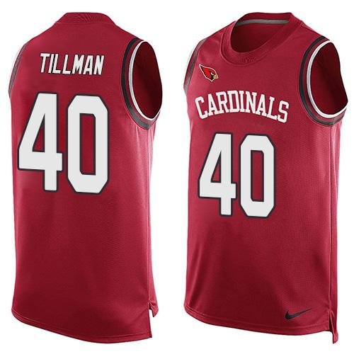 Nike Arizona Cardinals #40 Pat Tillman Red Team Color Men's Stitched NFL Limited Tank Top Jersey