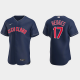 Austin Hedges Cleveland Guardians 2022 Alternate Men's Jersey - Navy