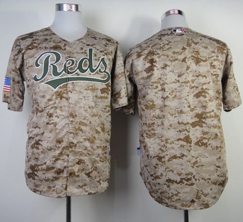 Cincinnati Reds Blank Camo Alternate Cool Base Stitched MLB Jersey