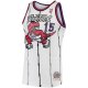 Men's Toronto Raptors Vince Carter Mitchell & Ness White 1998/99 Hardwood Classics Swingman Jersey