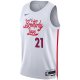 Unisex Philadelphia 76ers Joel Embiid Nike White 2022/23 Swingman Jersey - City Edition