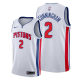 Men's Detroit Pistons #2 Cade Cunningham 2021 NBA Draft First Pick Association Edition White Jersey