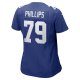 Women's New York Giants Tyre Phillips Nike Royal Game Player Jersey