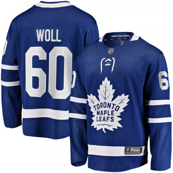 Men's Toronto Maple Leafs Joseph Woll Fanatics Blue Home Premier Breakaway Player Jersey