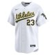 Men's Oakland Athletics Shea Langeliers Nike White Home Limited Player Jersey