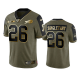 Buffalo Bills Devin Singletary Olive Gold 2021 Salute To Service Men's Limited NFL Jersey