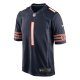 Men's Chicago Bears Justin Fields Nike Navy Game Jersey