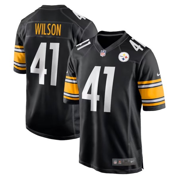 Men's Pittsburgh Steelers #41 Payton Wilson Nike Black 2024 NFL Draft Game Jersey