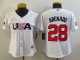 Women's St. Louis Cardinals #28 Nolan Arenado 2023 World Baseball Classic White USA Jersey