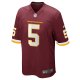 Men's Nike Tress Way Washington Football Team Burgundy Game Player Jersey