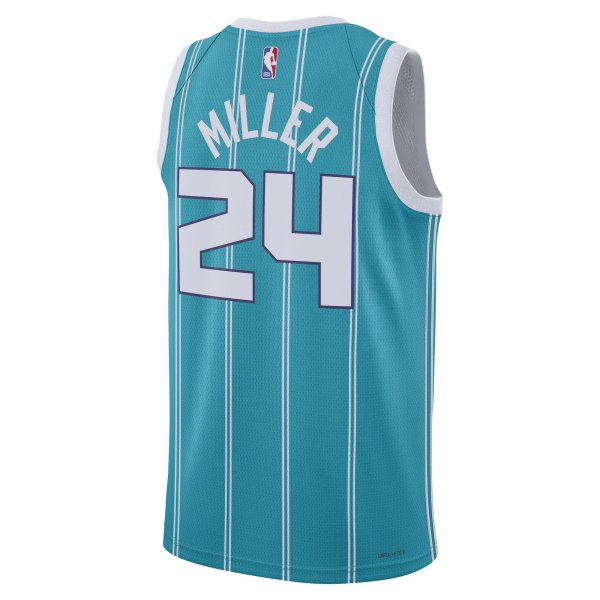 Unisex Charlotte Hornets Brandon Miller Nike Teal NBA Draft Swingman Jersey - Icon Edition