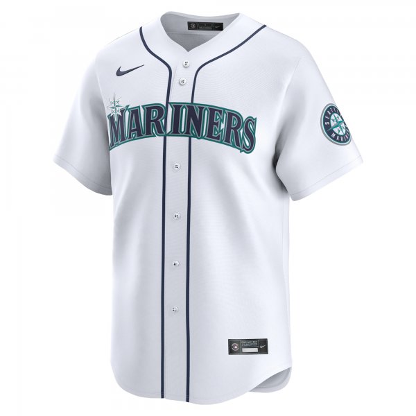 Men's Seattle Mariners Mitch Garver Nike White Home Limited Player Jersey