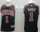 Men's Chicago Bulls #1 Derrick Rose Stitched Black NBA Jersey