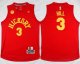 Men's Indiana Pacers #3 George Hill Red Hardwood Classics Stitched NBA Jersey