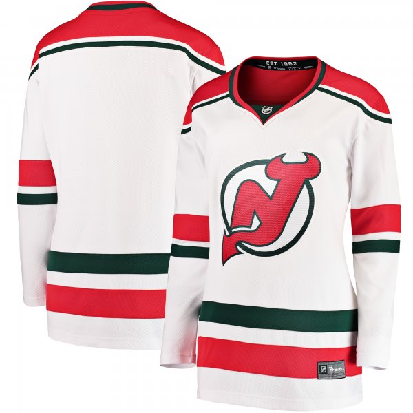 Women's New Jersey Devils Fanatics White 2022/23 Heritage Premier Breakaway Jersey