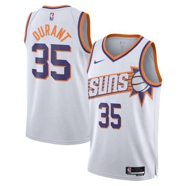 Unisex Phoenix Suns Kevin Durant Nike White Swingman Jersey - Association Edition