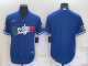 Men's Nike Los Angeles Dodgers Blank Blue Stitched Cool Base MLB Jersey