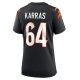 Women's Cincinnati Bengals Ted Karras Nike Black Game Player Jersey