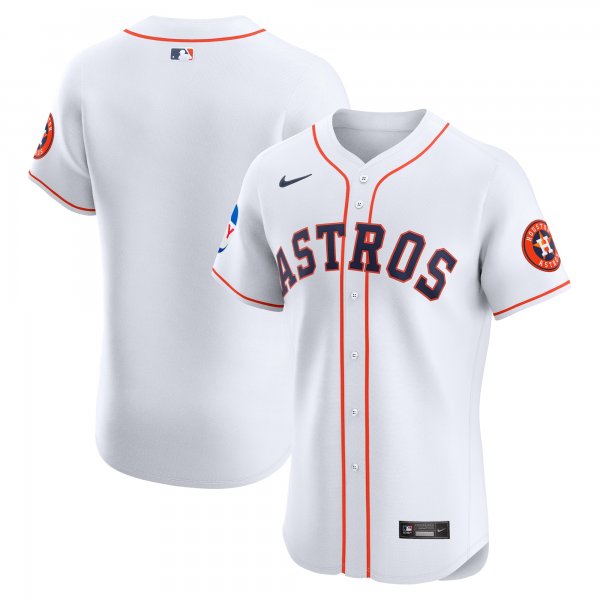 Men's Houston Astros Nike White Home Elite Patch Jersey