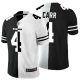 Men's Nike NFL Las Vegas Raiders #4 Derek Carr Black White Peaceful Coexisting Split 2020 Vapor Untouchable Stitched Limited Jersey