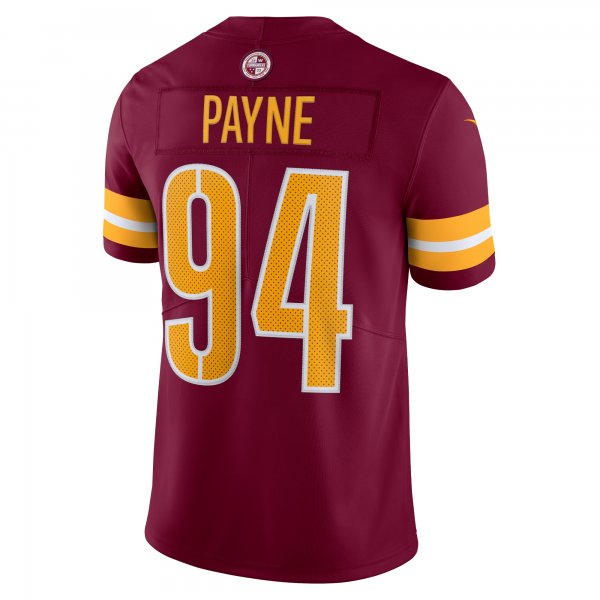 Men's Washington Commanders Da'Ron Payne Nike Burgundy Vapor Limited Jersey