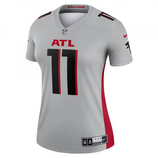 Women's Atlanta Falcons Julio Jones Nike Silver Inverted Legend Jersey