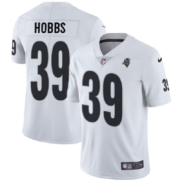 Men's Nike Las Vegas Raiders #39 Nate Hobbs White 2020 Inaugural Season Vapor Untouchable Limited Jersey