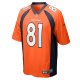 Men's Denver Broncos Tre'Quan Smith Nike  Orange  Game Jersey