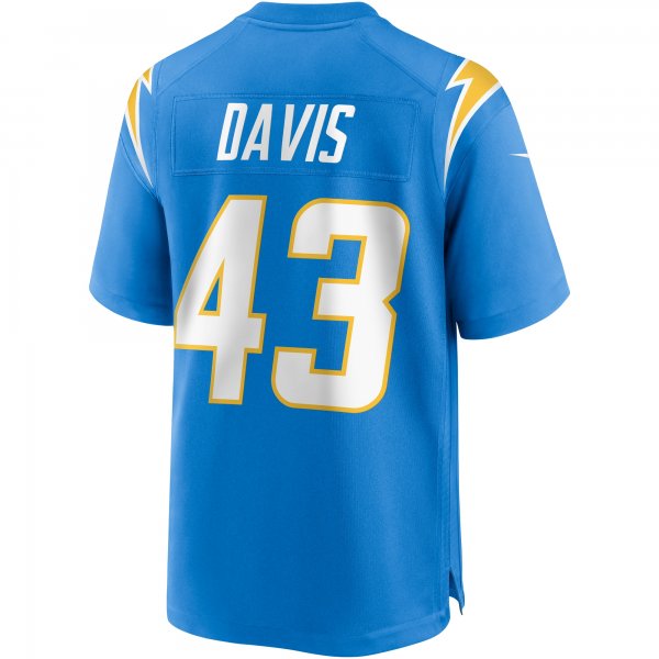 Men's Los Angeles Chargers Michael Davis Nike Powder Blue Game Jersey