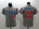 Men's Chicago Cubs #22 Jason Heyward Grey Flex Base Stitched MLB Jersey