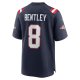 Men's New England Patriots Ja'Whaun Bentley Nike Navy Game Player Jersey