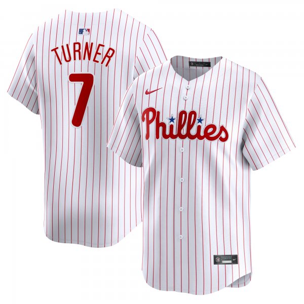 Men's Philadelphia Phillies Trea Turner Nike White Home Limited Player Jersey