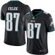 Nike Philadelphia Eagles #87 Brent Celek Black Men's Stitched NFL Limited Rush Jersey