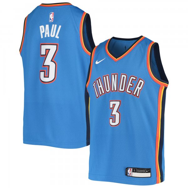 Youth Oklahoma City Thunder Chris Paul Nike Blue Team Swingman Jersey