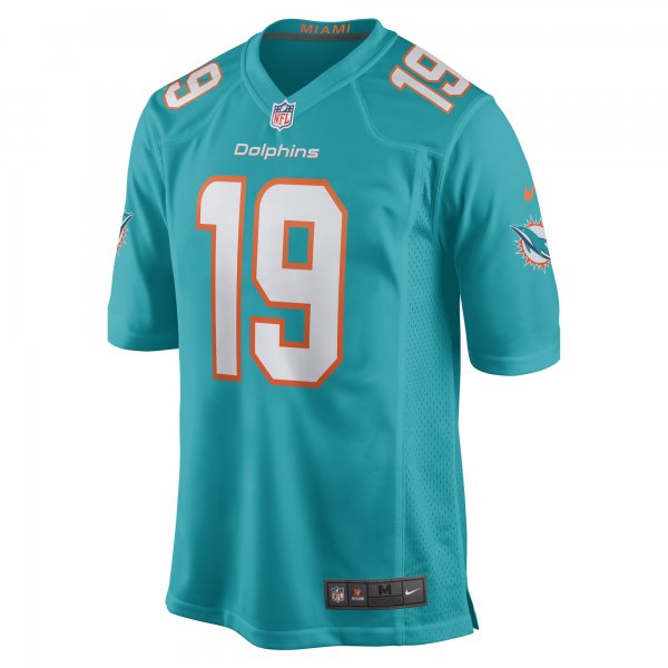 Men's Miami Dolphins Skylar Thompson Nike Aqua Game Player Jersey