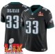 Men's Philadelphia Eagles #33 Cooper DeJean Black Super Bowl LIX F.U.S.E. Vapor Untouchable Limited Stitched Jersey