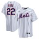 Men's #22 New York Mets Juan Soto Nike White Home Replica Player Jersey