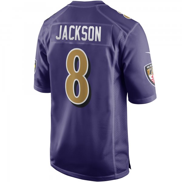 Men's Baltimore Ravens Lamar Jackson Nike Purple Alternate Game Jersey