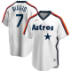 Men's NIKE Houston Astros #7 Craig Biggio Home Cooperstown Collection Logo Player White MLB Jersey