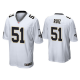 Men's #51 Cesar Ruiz New Orleans Saints White 2020 NFL Draft Game Jersey